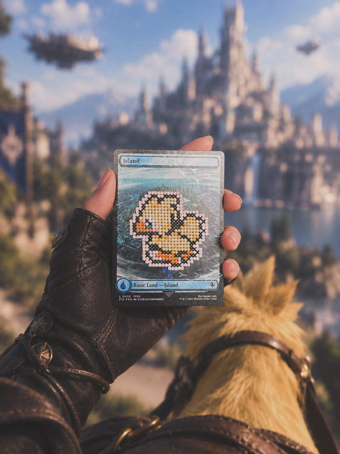 Cross Stitched Custom Cards - Final Fantasy