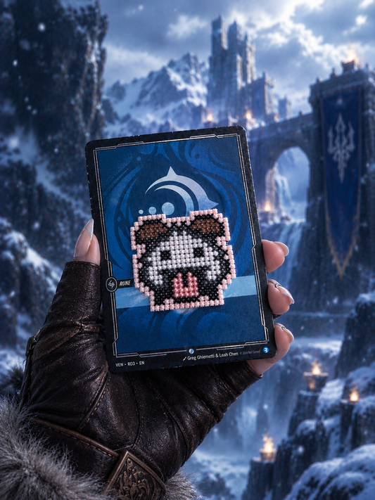 Cross Stitched Custom Cards - Arcane (League of Legends)