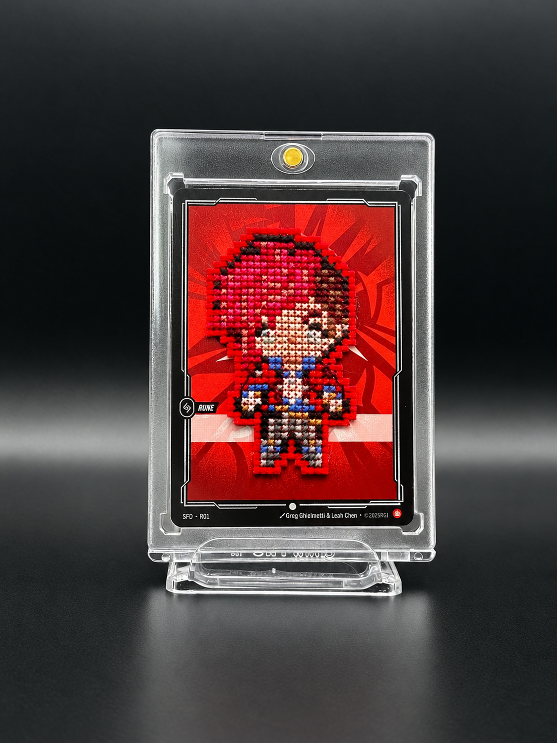 Cross Stitched Custom Cards - Arcane (League of Legends)
